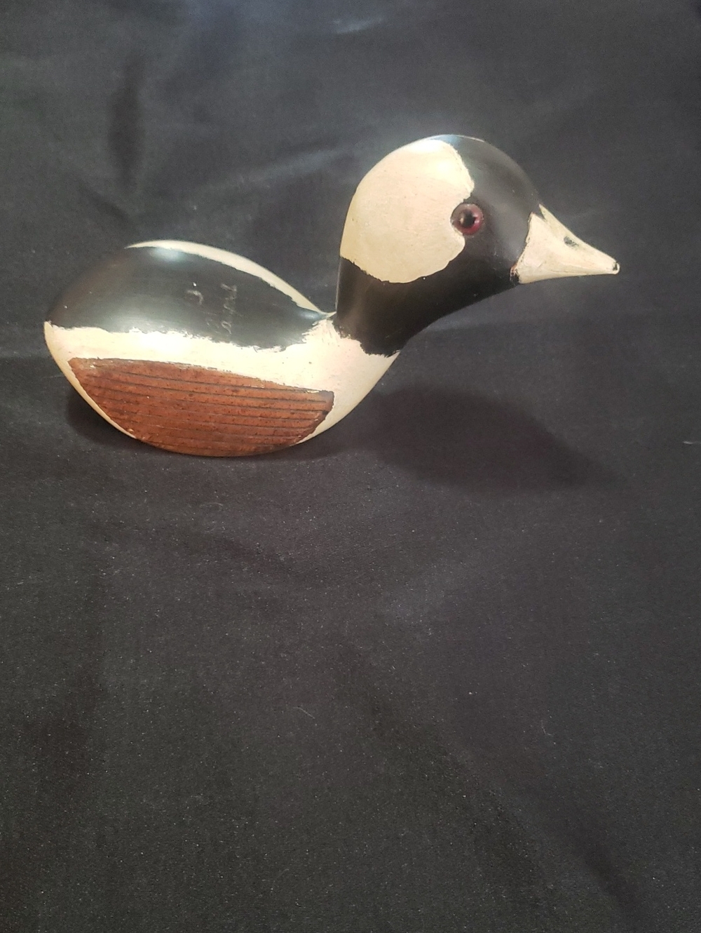 Vintage Hand Carved Wooden Golf Club Woodhead Driver Duck Canada Goose Decoy Hom